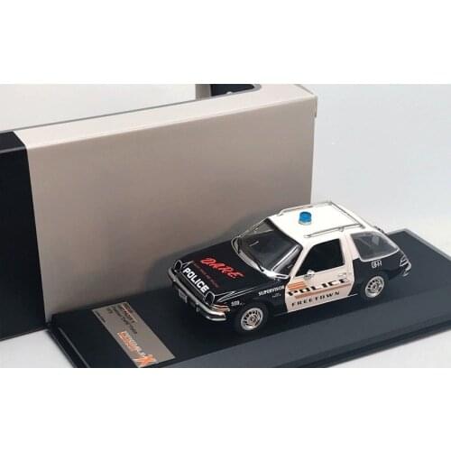 PREMIUM X 1/43 1975 AMC Pacer USA Police Metal Diecast Model Cars Kids Toys