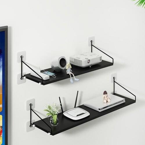 Router Storage Box Free Punching Living Room TV Wall Set-Top Box Wall Shelf Router Storage Box Wall Hanging Bedroom Bracket