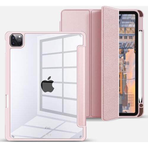 Shockproof Back Shell for iPad air 4 10.9 2020 Case Pro 11 Smart Wake/Sleep PU Leather Cover for iPad 7 8 10.2 inch Pencil Case