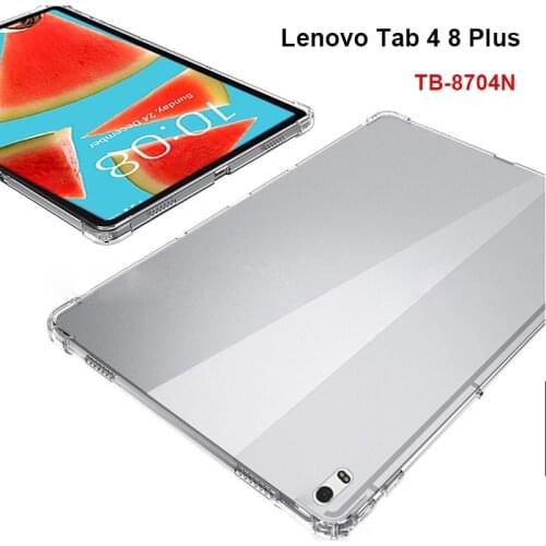 Transparent Tablet case For Lenovo Tab 4 8 Plus TB-8704N Drop Resistant Cover slim Back case For TB-8704X TB-8704V TB-8704F Case