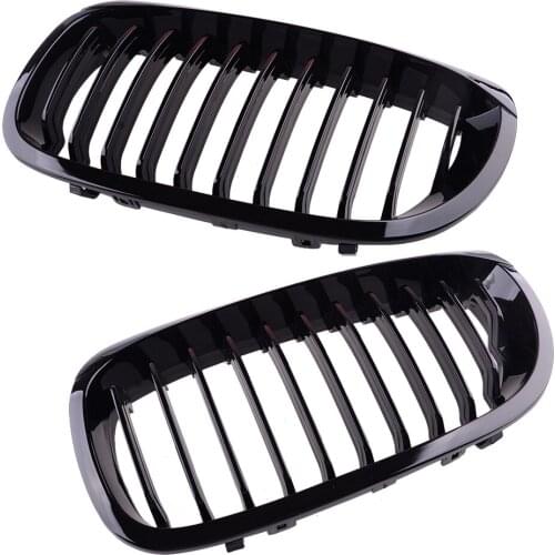 1 Pair Car Front Bumper Grills Grilles ABS Fit For BMW 3 E46 Coupe Cabriolet 2 Door 51137064317 51137064318 2003 2004 2005 2006