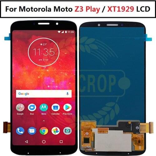 Z3play Touch Screen Digitizer For Moto Z3 Play XT1929 XT-1929 LCD Display For Motorola Z3 Play Assembly Smartphone Repair Parts