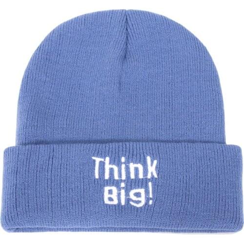 Hip-Hop Embroidered Lettering Cap Unisex Knitted Hat Embroidered Knitted With A Hood Cap Cute Hats For Women Womens Knitted Hat