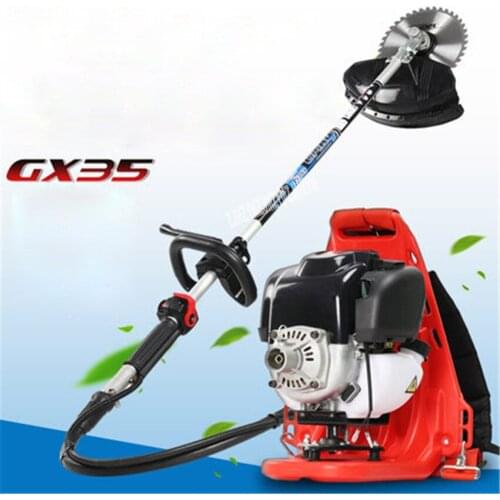 TM-BG335C Four-stroke GX35 Petrol Lawn Mower Backpack/Side-Mounted Type Grass Trimmer Portable Grass Mower 1000W 9500r/min 0.63L