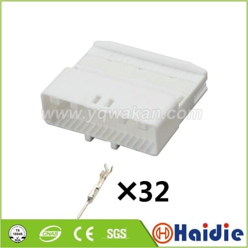 2set 32pin Auto electric male automotive wiring harness unsealed pcb connector 1612268-1
