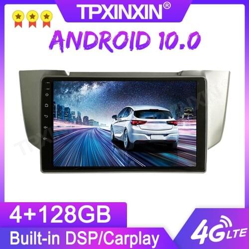 4G LTE Android 10 4+128G For Lexus RX300 2003-2010 Car GPS Navigation Multimedia Auto Radio Tape Recorder Head Unit Stereo DSP