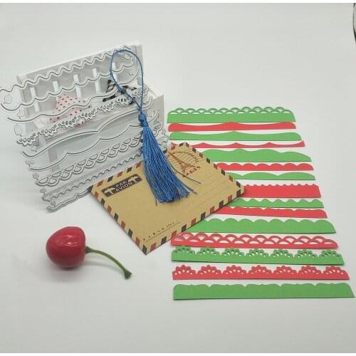 9 / set decorative card edge metal cutting lace die for scrapbook DIY photo album metal cutting die