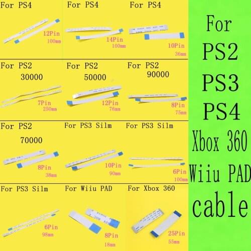 For Sony PS4 PS2 PS3 Controller 10PIN 12PIN 14pin 6PIN 8Pin 25pin 7pin 30000 50000 90000 charging board Flex Cable For xbox 360