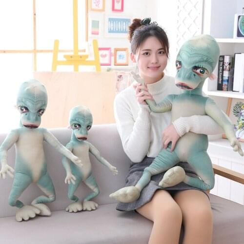 E.T. Animated Figure Cartoon Stuffed Plush Doll Movie Character Creative Plushie Kids Boys Girls Gift Green 60/80/100cm