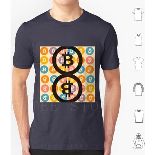 Bitcoin T Shirt DIY Big Size 100% Cotton Bitcoin Electronic Money Money Future Electronics Graphic Design Model Tendency