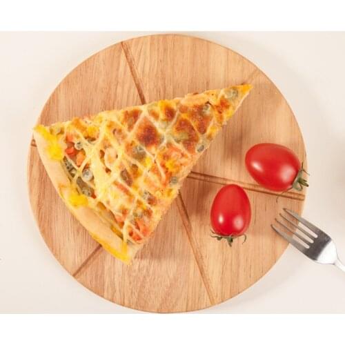 Round Wooden Multiple-Use Chopping Block/Cutting Board Natural Color Wood Fruits/Beef/Cake Plate Pizza Stone Food/Tea Tray