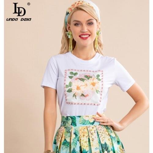 Женские футболки с принтом LD LINDA DELLA China At AliExpress