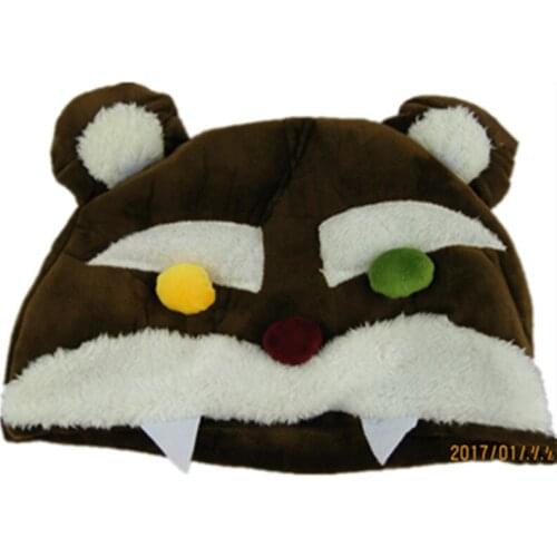 Hot sale the Annie Hastur the Dark Child bear Hero alliance cosplay hat Games cap Cartoon Plush Soft bear girl gray Warm hat