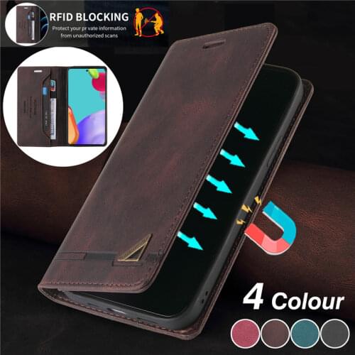 Magnetic Leather Phone Case For Samsung Galaxy A52 A72 A42 A32 A12 A02S A21S A31 A41 A51 A71 A40 A50 A70 Wallet Card Cover Coque