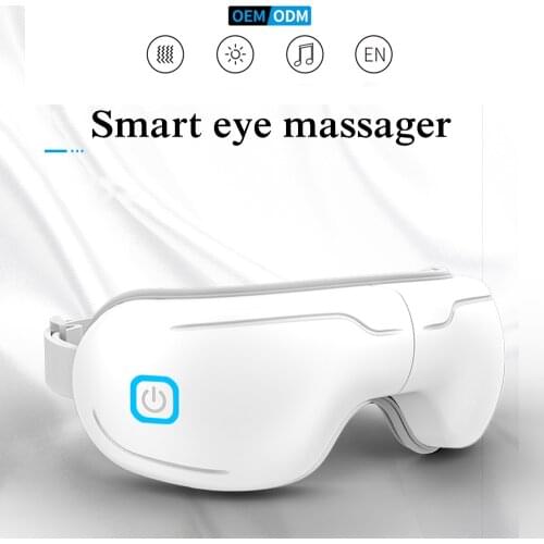 Eye Massager Smart Vibration Eye Care Instrument Hot Compress with music Eye Massage Glasses Fatigue Pouch Wrinkle USB Recharge