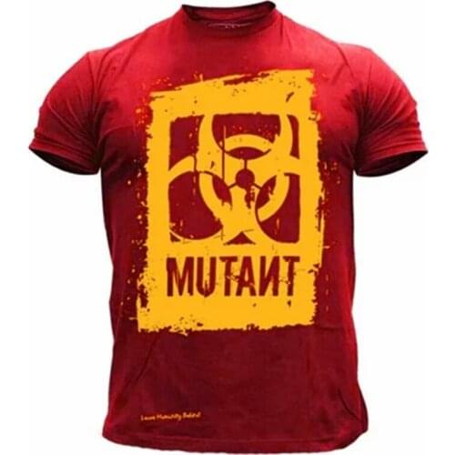 Men Fitness Workout O-Neck Show Muscle Men sports Printed Tshirt Fashion Summer Bodybuilding T Shirts Letter personality