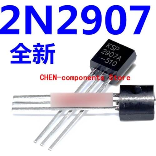 100pcs brand new 2N2907 2907 TO-92 Triode