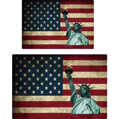 Sorgirl UK/US Flag Paris Car Printed Entrance Doormat Anti-slip Living Room Kitchen Floor Carpet Home Decorative Rug Mat