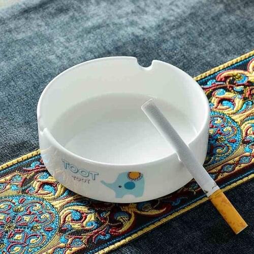 Real bone china ashtray, cute animal car ashtrays, ceramic cigar ashtrayash tray, cigarette holder box, wedding decoration