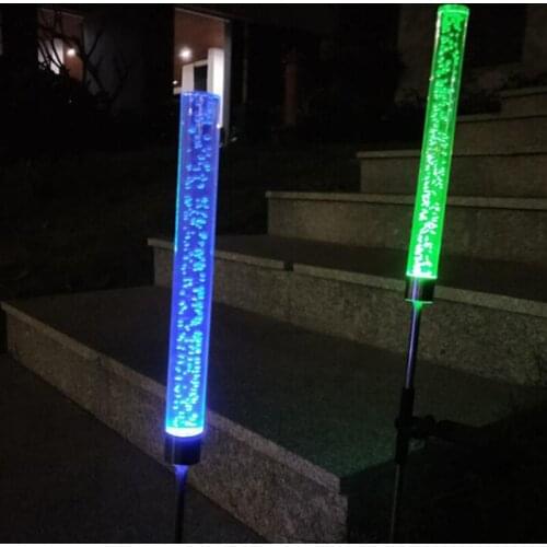 Bubble bar LED Solar Light For Garden Decoration Solar Powered lamp Decorative Outdoor Waterproof Lawn Yard Lamp For Patio