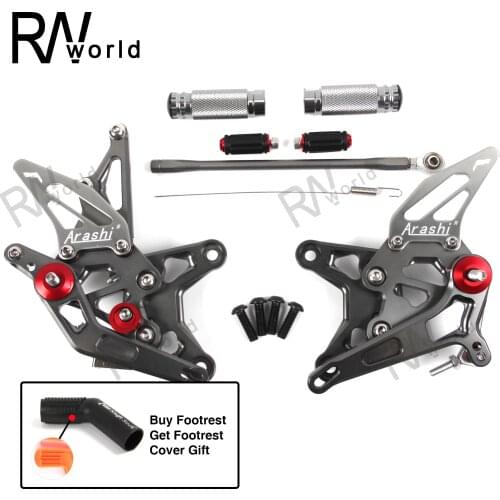 2018-2021 ZX-6R ZX6R ZX636 Motorcycle CNC Adjustable Rearset Rear Set Footrest Foot For KAWASAKI ZX 6R 636 2019 2020 Quickshift