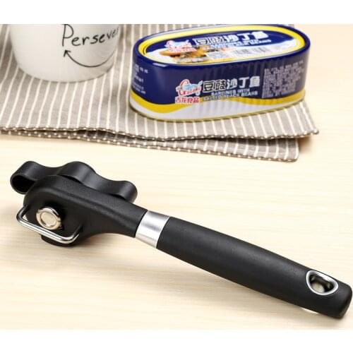 KONCO Manual Can Opener Stainless Steel Bottle Openers Professional Ergonomic Jars & Tin Opener for Cans Kitchen Tools
