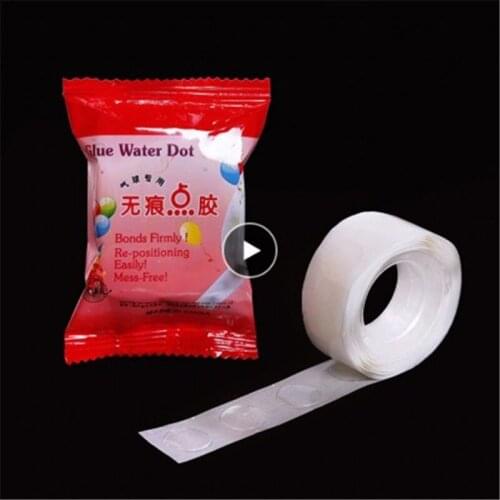 100Pairs Self Double Sided Adhesive Fastener Tape Strong Glue Sticker Disc White Black Round Coins Hook Loop Tape