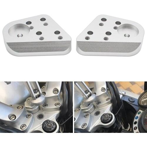 Silver Motorcycle Handlebar Riser For BMW R1200RT R1150RT R1100RT R1100R R1150R R 1100 1150 1200 RT R Handle Fat Bar Risers