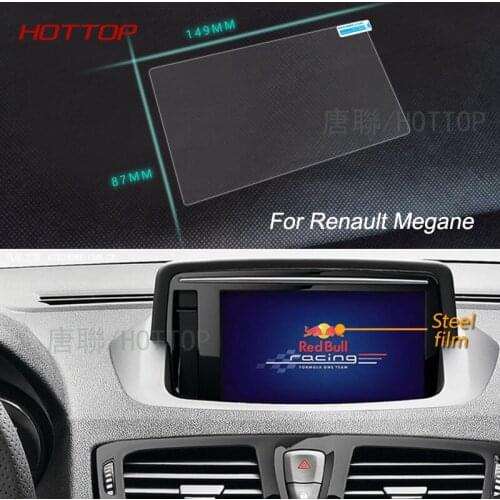 Hottop 220*125 Mm/222*130 Mm/250*85 Mm/149*87 Mm GPS Navigation Screen Steel Protective Film For Renault Megane