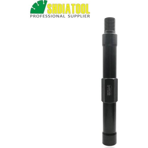 SHDIATOOL 1pc 1-1/4" UNC Thread Core Bits Extension Rod 1-1/4"-7 Male To 1-1/4"-7 Female Thread Shaft Size 6 Inch or 12 Inch