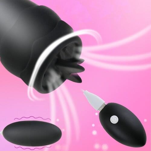 VETIRY Tongue Licking Vibrator for Women Remote Control Vibrating Egg USB Charge Sex Toys Audlt Female Masturbation 12 Speed