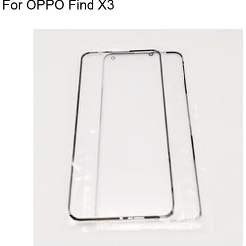 High quality For OPPO Find X3 Front Outer Glass Lens Touch Screen Outer Glass without Flex cable For OPPO Find X 3