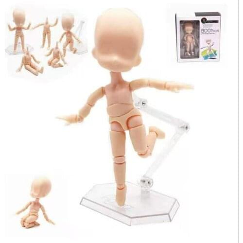 15CM Doll Anime Garage Kits Parts Action Figures Bodies Accessories Toys DIY 28 Joint White Skin Movable Sketch Model