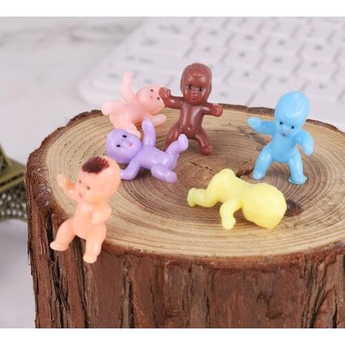 180 Pieces mini plastic babies 1 inch baby doll for baby shower party favors, party decorations, baby bathing and crafting
