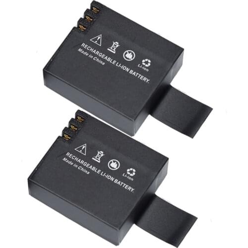 2x PG1050 1050 camera Batteries For SJCAM SJ4000 SJ5000X EKEN H9 H9R H8R H8