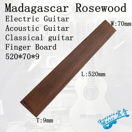 3A Madagascar Rosewood Guitar Fretboard Material DIY Guitar Fingerboard Guitar Accessories