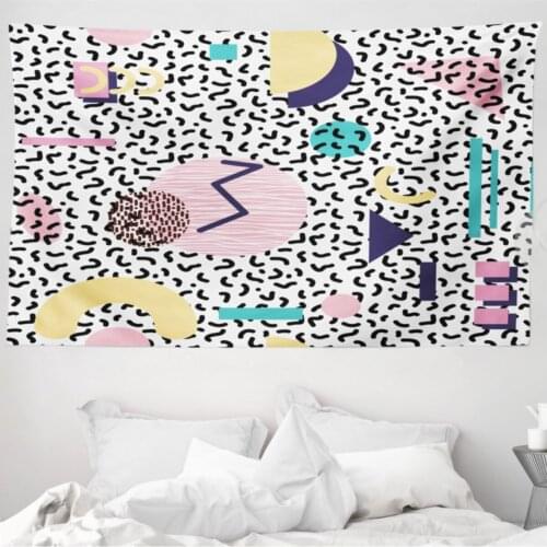 Striped Mikrofiber Large Wall Rug Modern Geometric Patterned Fabric Decorative Wall hanging 230cm x 140cm