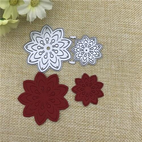 Flower Frame Background Metal Cutting Dies Stencils For DIY Scrapbooking Decorative Embossing Handcraft Die Cutting Template
