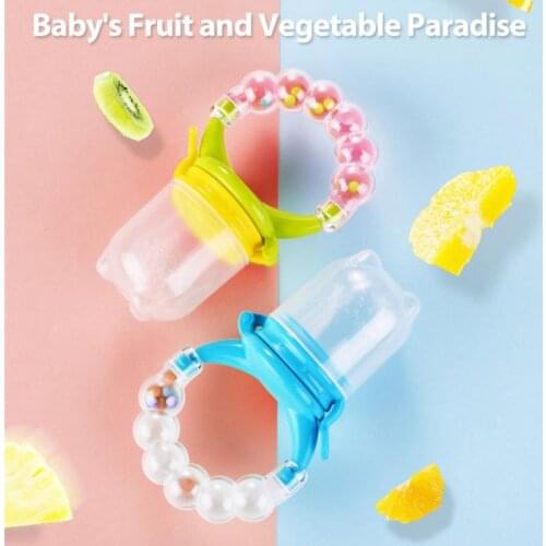 Baby Bites Happy Childrens Ring Bells Vegetables And Music Baby Food Supplement Fruit Chews Baby Teethers Food Toy For Teething