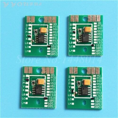 Eco solvent Plotter Mimaki Permanent chip SB51 JV33 JV30 TS34 TS5 JV5 JV4 ink cartridge chip C M Y K LC LM W ink chip in stock