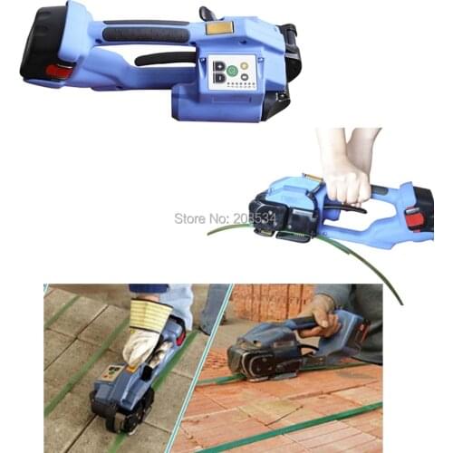 Discount ! High quality Battery Powered PET/platic strapping tool used for 12-16MM PET/PP Banding strap