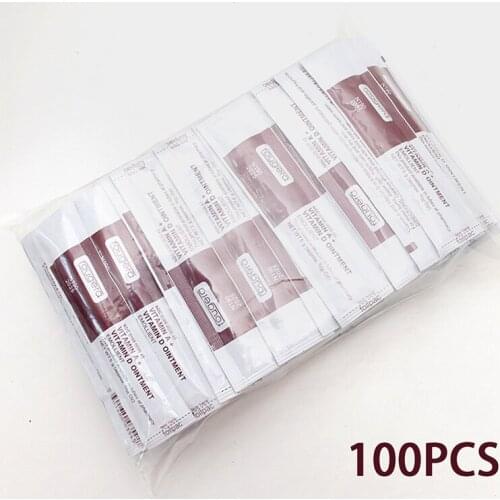 100Pcs/lot Tattoo Aftercare Cream Care Lotion Anti Scar Vitamin Ointment For Tattoo Body Art Permanent Makeup Tattoo Supplies