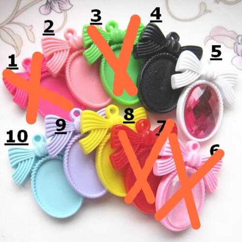 Jewelry Materials For DIY Findings Accessories 20PCs Mixed 41*34mm Resin Cameo Setting 18*25mm For Inside