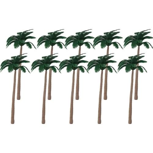 Model 20pcs Model Train Palmiers Forest Beach Scenery HO O Scale 12CM