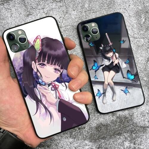 Kanao Tsuyuri Kimetsu no Yaiba anime soft silicone Phone case cover shell For iPhone SE 6 6s 7 8 Plus X XR XS 11 12 mini Pro Max