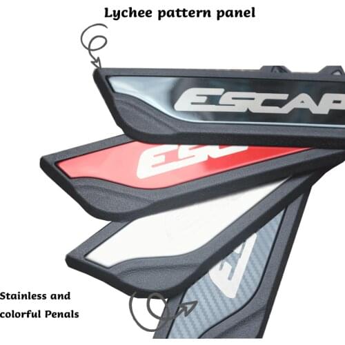 Door Sill Protector Pedal Scuff Plate Cover For Ford Escape Kuga 2013 2014 2016 2017 2018 2019 2020 2021 Accessories Interior