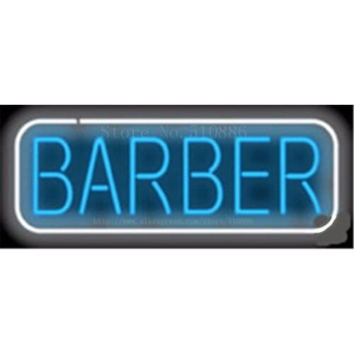 Barber Shop Businese Tube Neon sign Beer Club Handcrafted Automotive signs Shop Store Business Signboard Signage 17"x14"