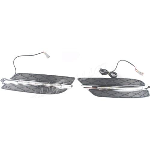 Newest Style For Benz W245 B180 2008 2009 2010 Left&Right White Daytime Running Light DRL