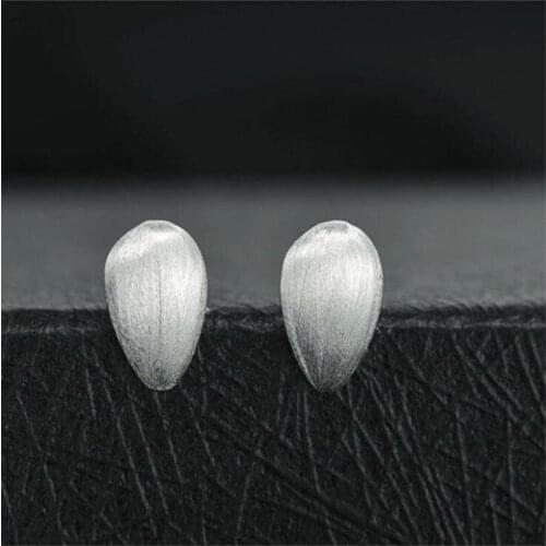 New Personality Simple Exquisite Fashion 925 Sterling Silver Jewelry Drop Water Drawing Female Gift Stud Earrings SE94