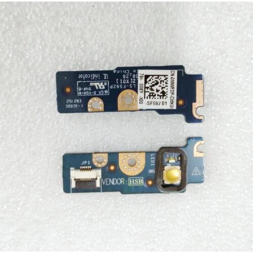 Original FOR Dell Precision 7530 M7530 switch power botton board with cable LS-F592P MWF2P 0MWF2P test good free shipping